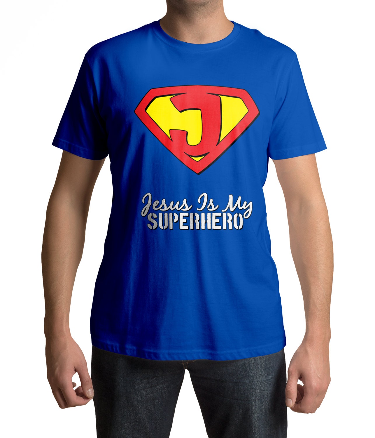 Jesus Superhero Christian Shirts for Women Jesus by MoreEpic