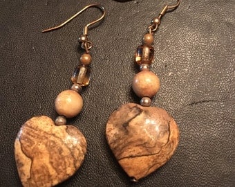 Large stone hearts