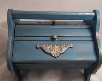 Vintage Sewing Box, Knitting Box, Treasure Box