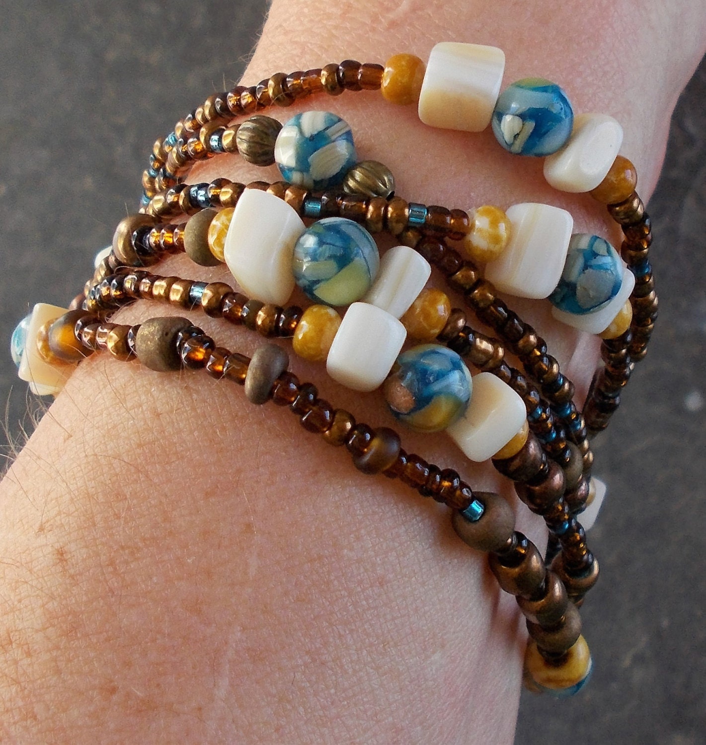 beaded stretch bracelets wrap around bracelets tribal