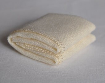 Cream folded blanket