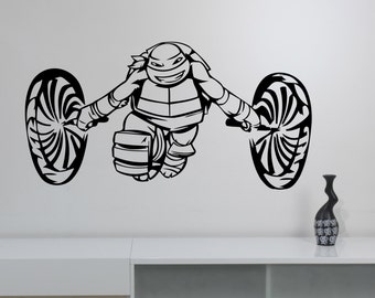Ninja Turtle Wall Decor turtle wall decal | etsy Ninja Turtle Wall Decor turtle wall decal | etsy