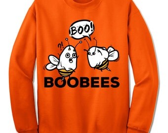 Boobees Halloween Sweatshirt. Funny Boo-bees Sweatshirt.