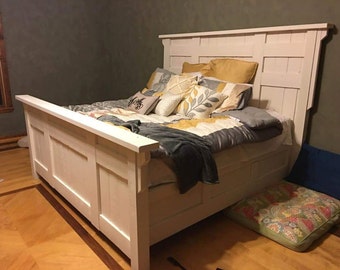 Items similar to Farmhouse Painted Bed Full Queen