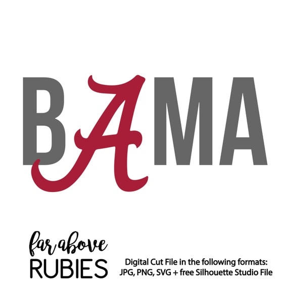 Download BAMA Alabama Crimson Tide Digital Cut file SVG by ...