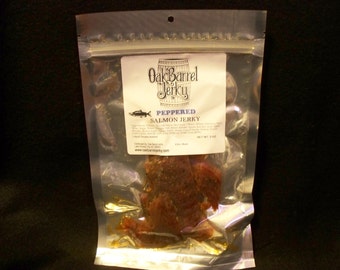 Peppered Salmon Jerky