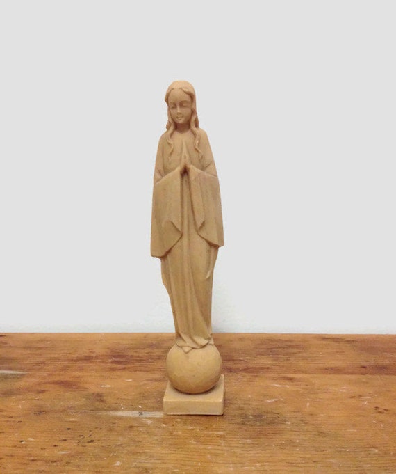 virgin mary plastic statue