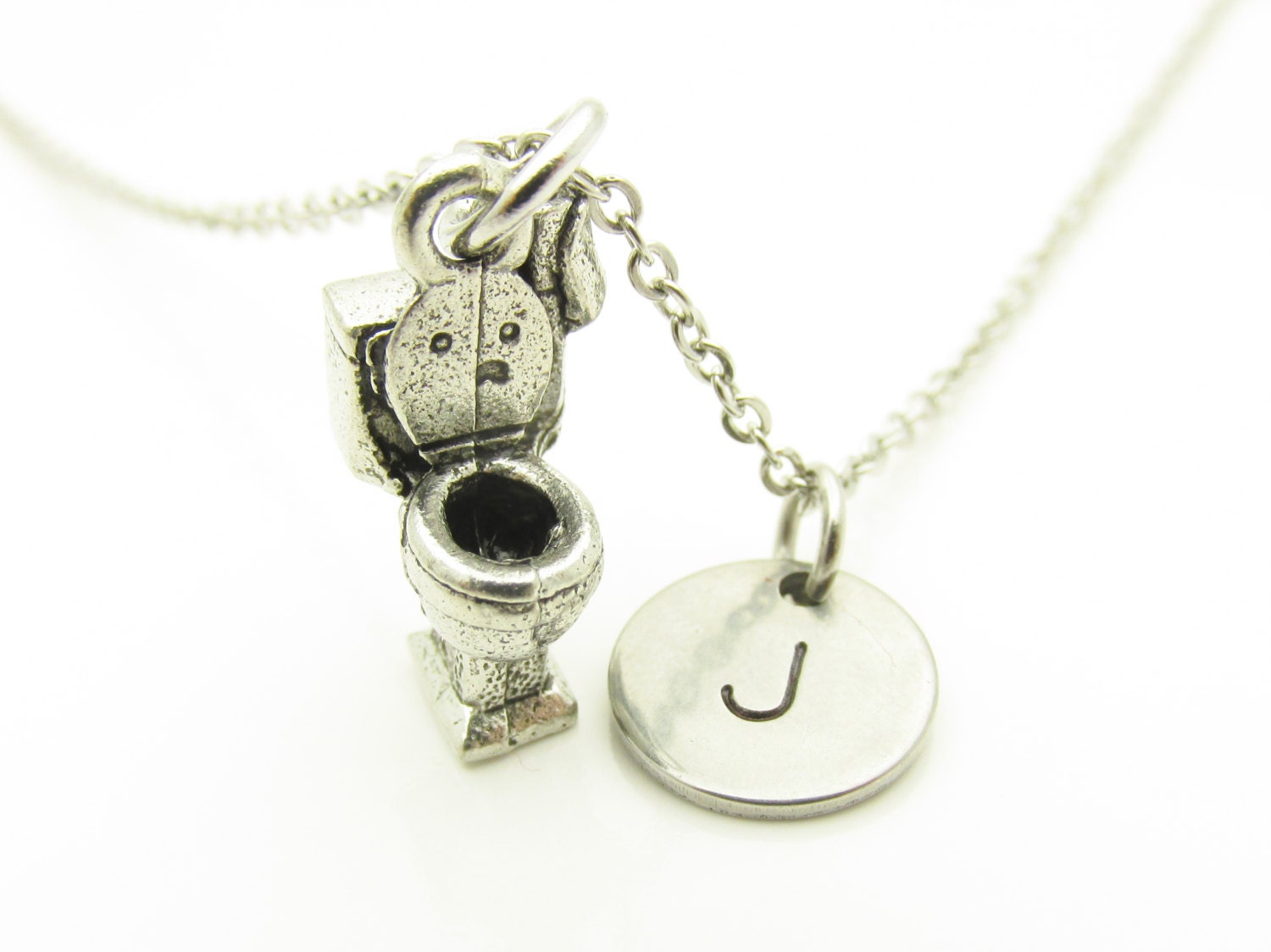 Toilet Necklace Toilet Bowl Charm Necklace Personalized