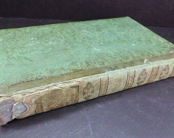 Antique French Book - 'Memoires D'Une Contemporaine' Vol. 5, 1827, by Maria Versfelt/Ida St. Elmo - Beautiful Early 19th Century Book