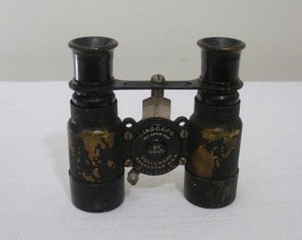 Antique Biascope Field Glasses Binoculars - Wollensak Rochester NY