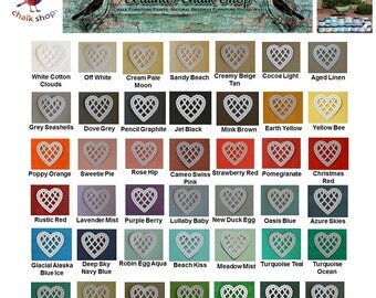 Chalk Paints -Sample 4 Pack for wood, Furniture, brick, Glass - Choose any 4 paint colors --4oz jars-For Glass, Metal and Wood Surfaces