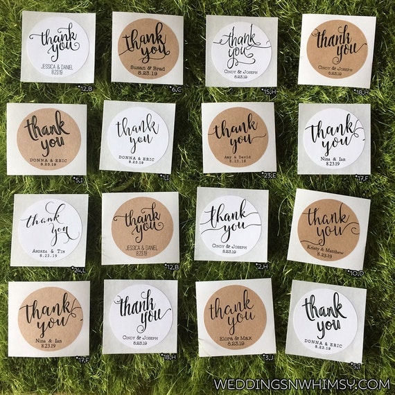 Labels, Wedding Favor Labels / Stickers, Classic / Rustic Favor Labels ...