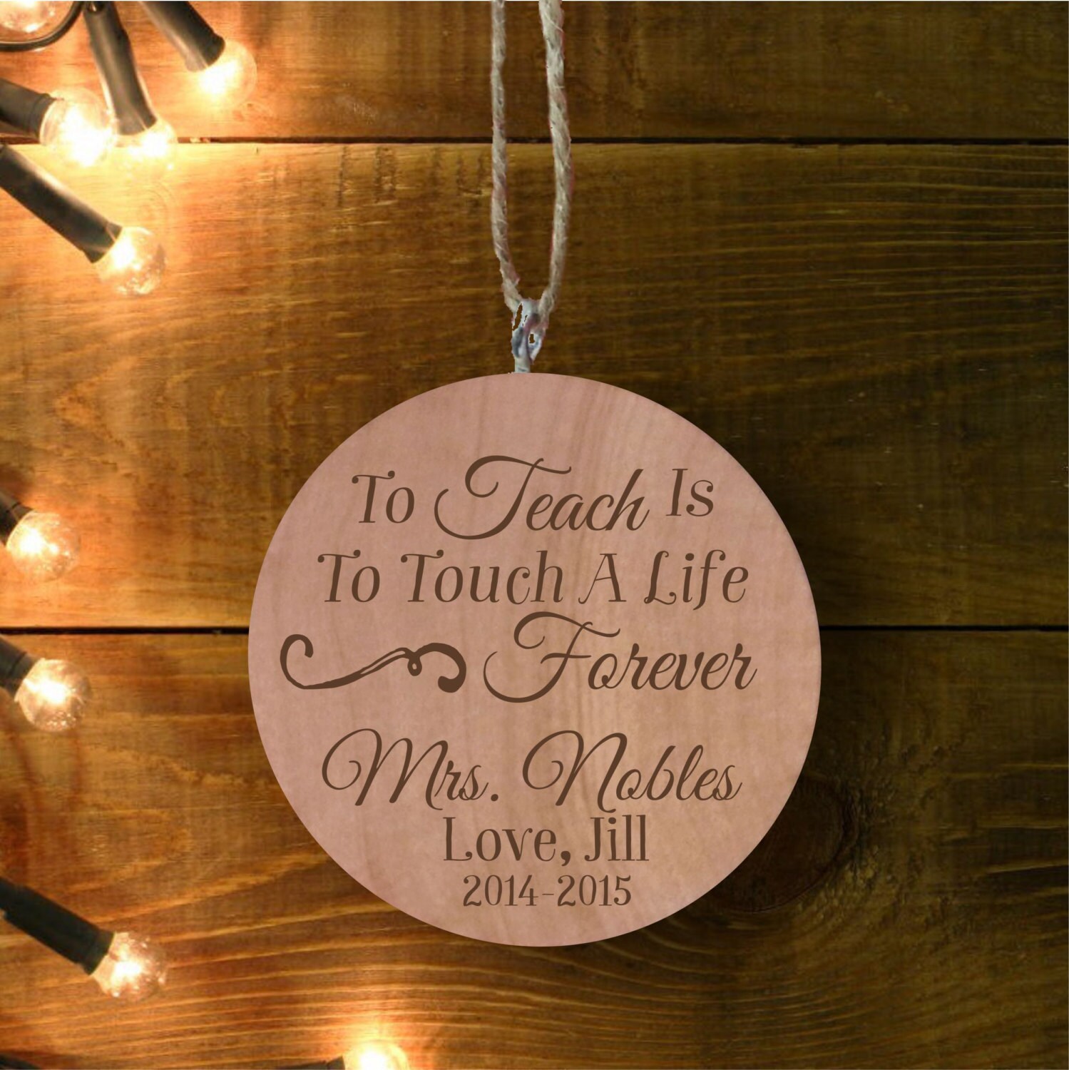 Personalized Teacher Ornament Personalized Ornament Engraved