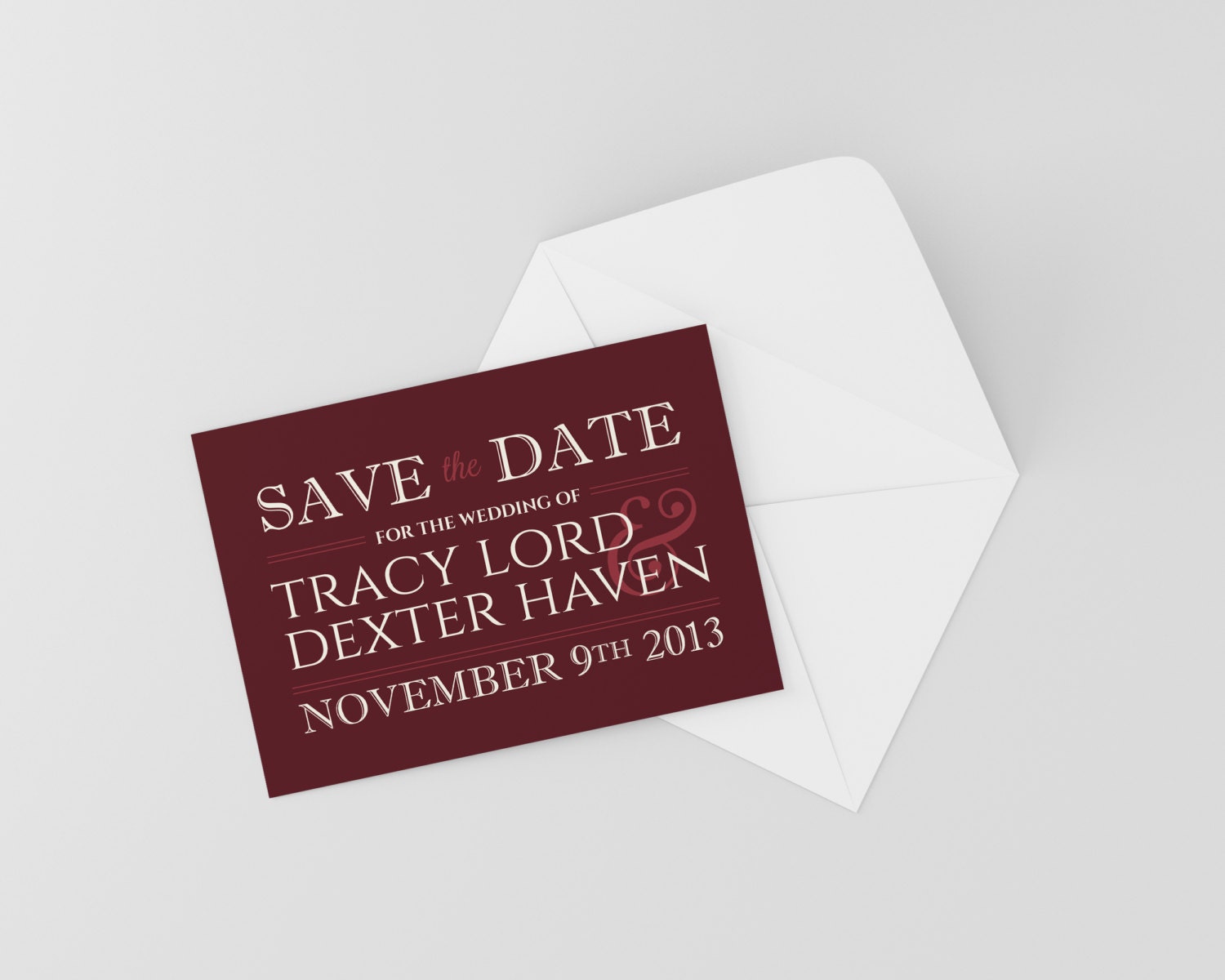 Save the Date Postcard Printable &amp; Customizable