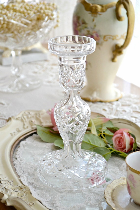 Stunning Vintage Waterford Crystal Candlestick