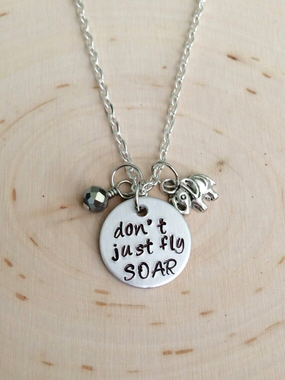 Dumbo Dumbo Necklace Don't Just Fly SOAR Disney