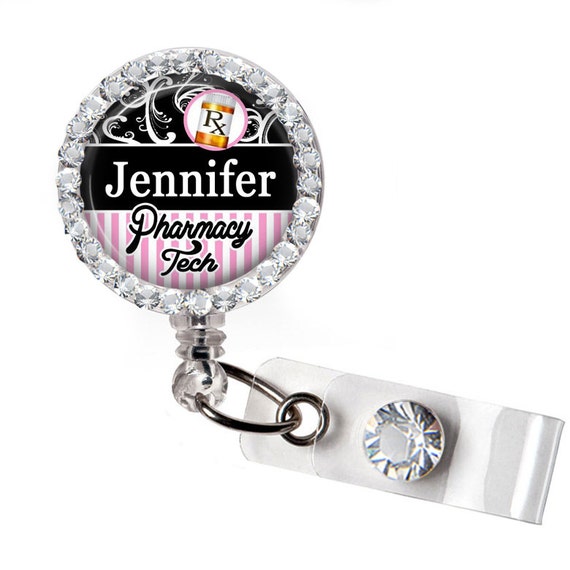 Items similar to Pharmacy Tech Badge Retractable ID Name Badge; Name