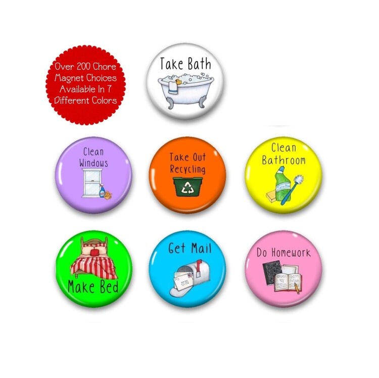 Chore Magnets Chore Chart Magnets Chores Magnet by TrainMeUp