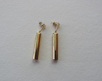 Vintage Gold Tone Dangle Earrings