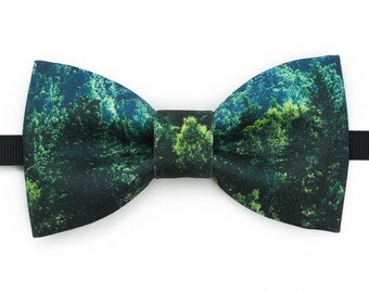 Designer's Handmade Forest Bowtie Tie