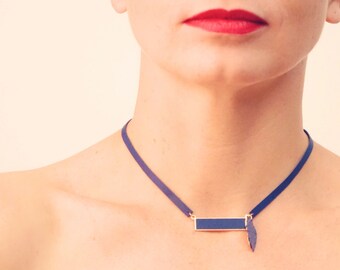 Collier Cuir Double Face Pour Chien ZANILOVE 3 X 50 Cm - Noir