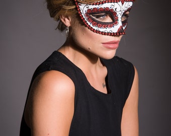 Sugar Skull Mask, Masquerade Mask, Day of the Dead Mask, Halloween Mask, Dia De Los Muertos Mask, Halloween Costume, Dress Up, Fancy dress