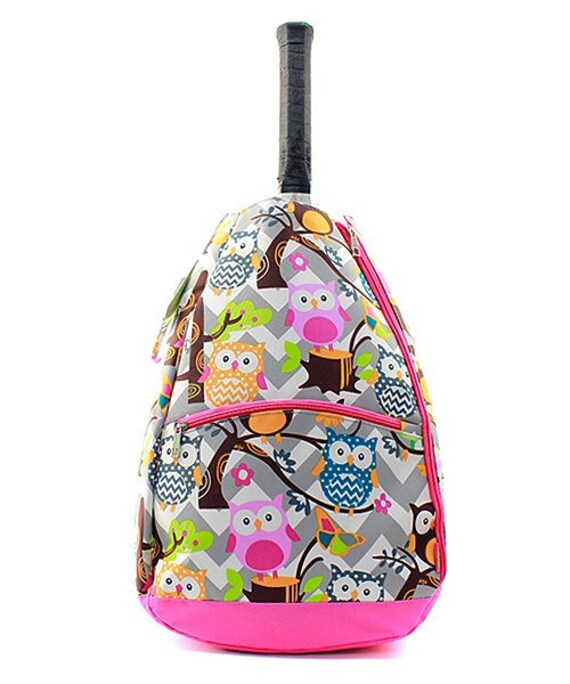 Monogram Tennis RACKET bag/personalized by sewsassybootique