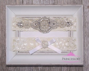 Garter Wedding, Plus Size Garter, Lace Garter, Wedding Garter, Bridal Garter Set, Wedding Garter Set, Rhinestone Garter, toss garter WG23