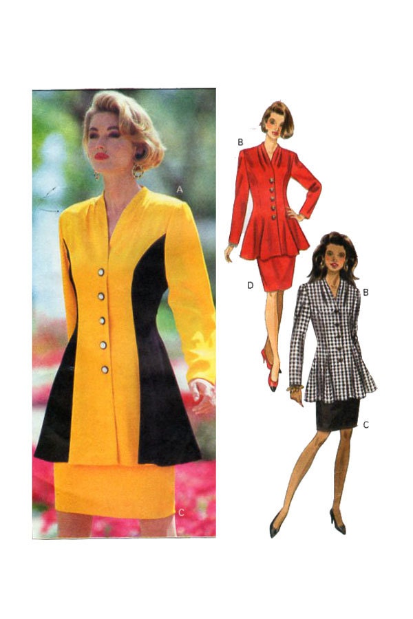 Womens Suit Sewing Pattern Butterick 6337 Fit & Flare