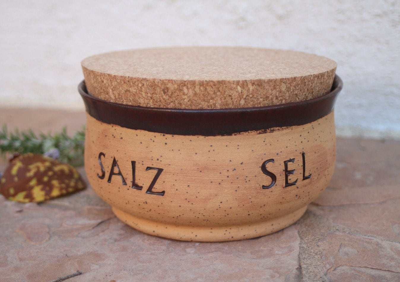 Salt Cellar handmade ceramic salt bowl by ManuelaMarinoCeramic