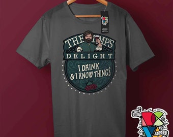 I Drink and I Know Things Shirt | Game of Thrones Shirt | Tyrion Lannister | Wine Shirt | The Imps Delight | Mens Womens Unisex T Shirts