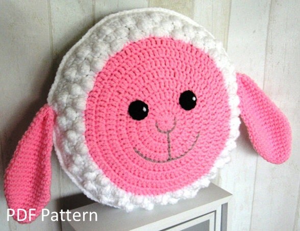 Sheep Pillow / Cushion PDF Crochet Pattern crochet