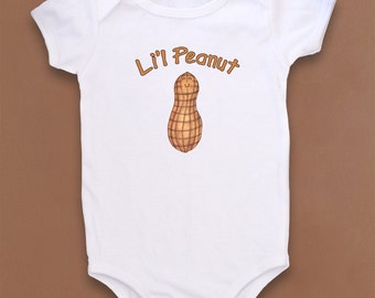 Cute baby bodysuit, Unique baby clothes, New baby gift, Baby boy gift, Baby girl gift, Little Peanut, Peanut butter, Little Peanut baby