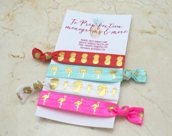 Tropical - Set of 4 - Hair Ties