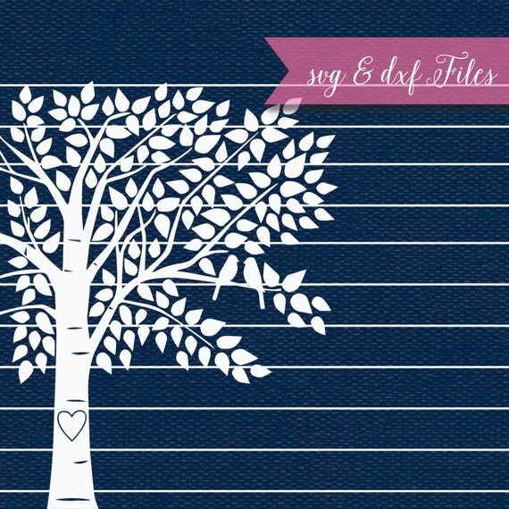 Download Tree SVG Lovebirds SVG Cut File Wedding Guest by DezSVGShop