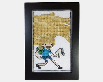 Cross Stitch Pattern Booklet - Adventure Time - Finn - PDF Format - Instant Download