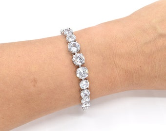 Bridal Bracelet Wedding Bracelet Cubic Zirconia Bracelet CZ Bracelet Wedding Accessories
