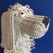 Wicker Dog Statue