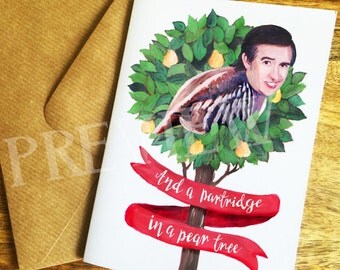 Alan Partridge in a Pear Tree Christmas Card