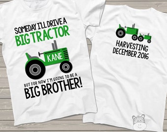 tractor big brother shirt perfect pregnancy announcement for the big brother to be