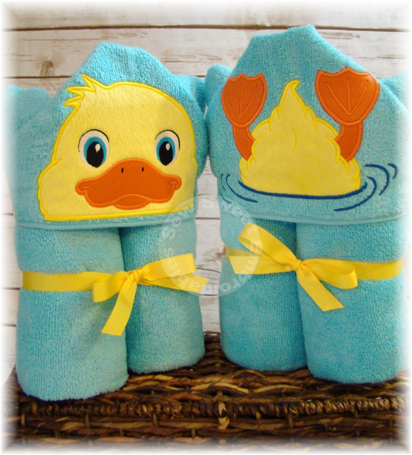 Duck Hooded Towel/Bath Towel/Child's Hooded Towel/Beach