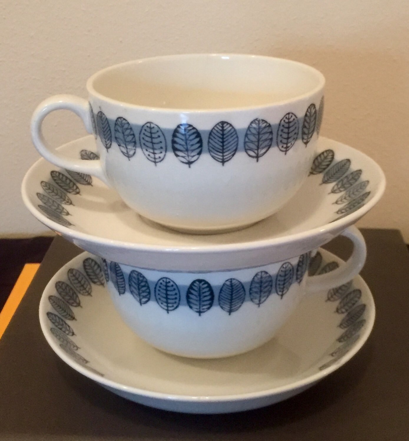 Arabia Cups & Saucers / Price is for ALL 4 Pieces / FREE USA