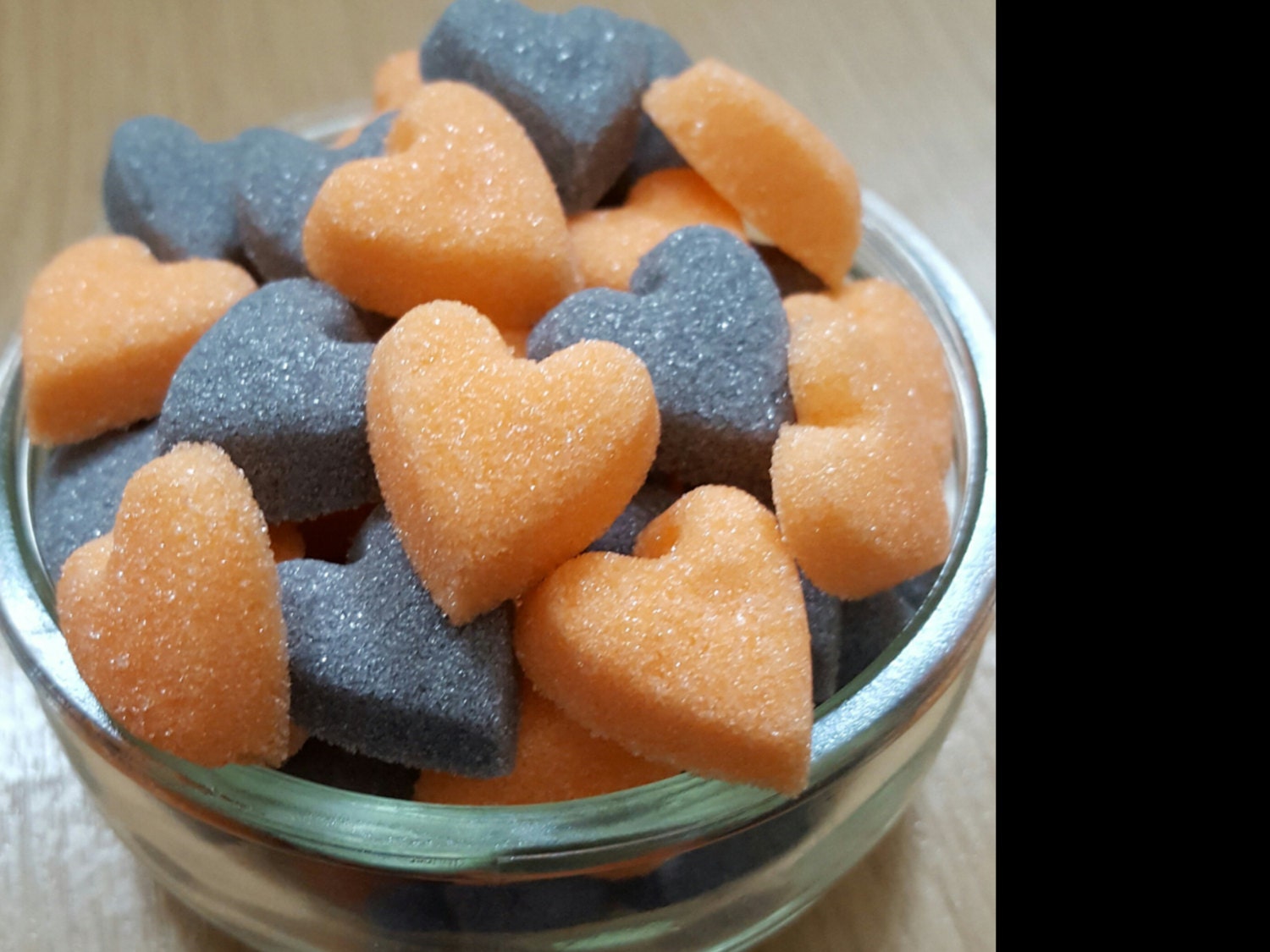 100 Heart Shaped Sugar cubes with an Halloween Theme