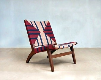 Mid Century Modern Lounge Chair - Accent Chairs - Handcrafted Hardwood Furniture - Midcentury Lounger - Pattern Ski House Decor - Danish