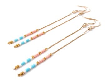 long gold delicate earrings long drop earrings simple earrings dainty earrings delicate earrings chain earrings