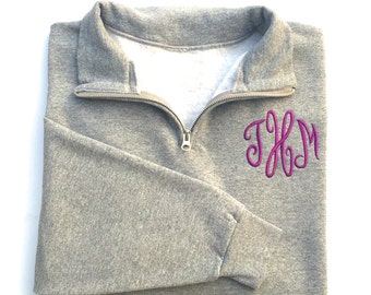 Monogram Quarter Zip Pullover,Monogram Pullover, Monogrammed Pullover, Quarter Zip Monogram Pullover, Monogram Sweatshirt, Bridesmaid Gift