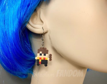 Harry Potter Earrings Pixel Art Wizard Earrings Harry Potter Jewelry Potterheads