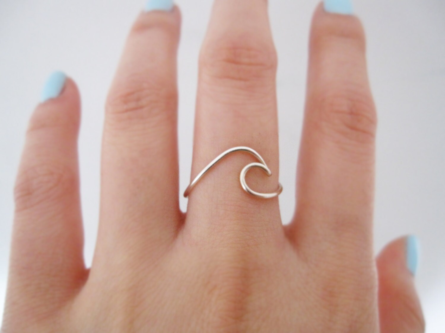 Sterling silver wave ring// silver wave ring ring waveOcean
