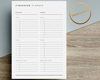 Printable Weekend To Do List | weekend to do etsy Printable Weekend To Do List | weekend to do etsy
