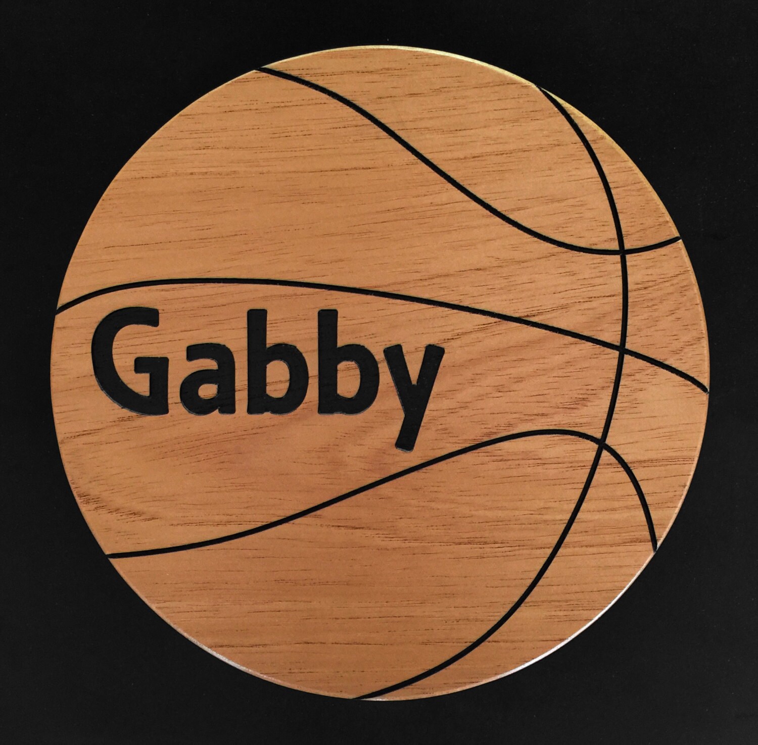 Customizable Basketball Shaped Sign